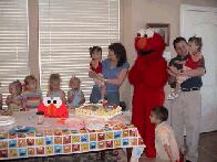 All Kid In Line For Cake....