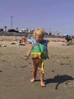At The Beach With Daddy....