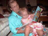 Grandma Reading My New Book...